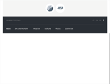 Tablet Screenshot of jpaconstrutora.com